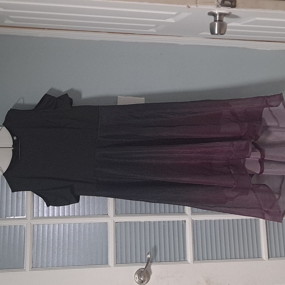 Beautiful dress black and purple